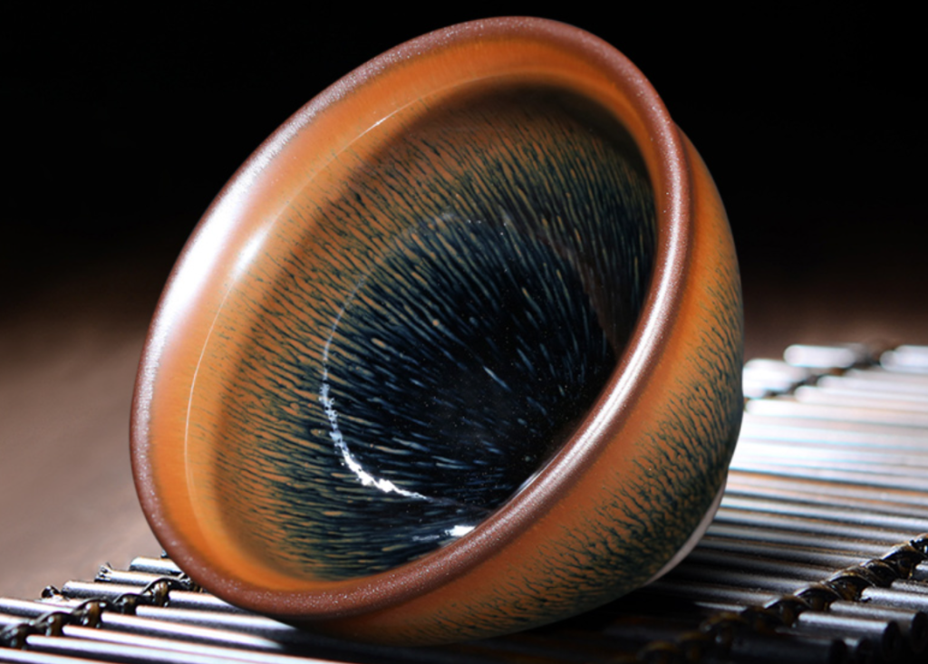 Gold Hare's Fur Jianzhan Drawstring Cup