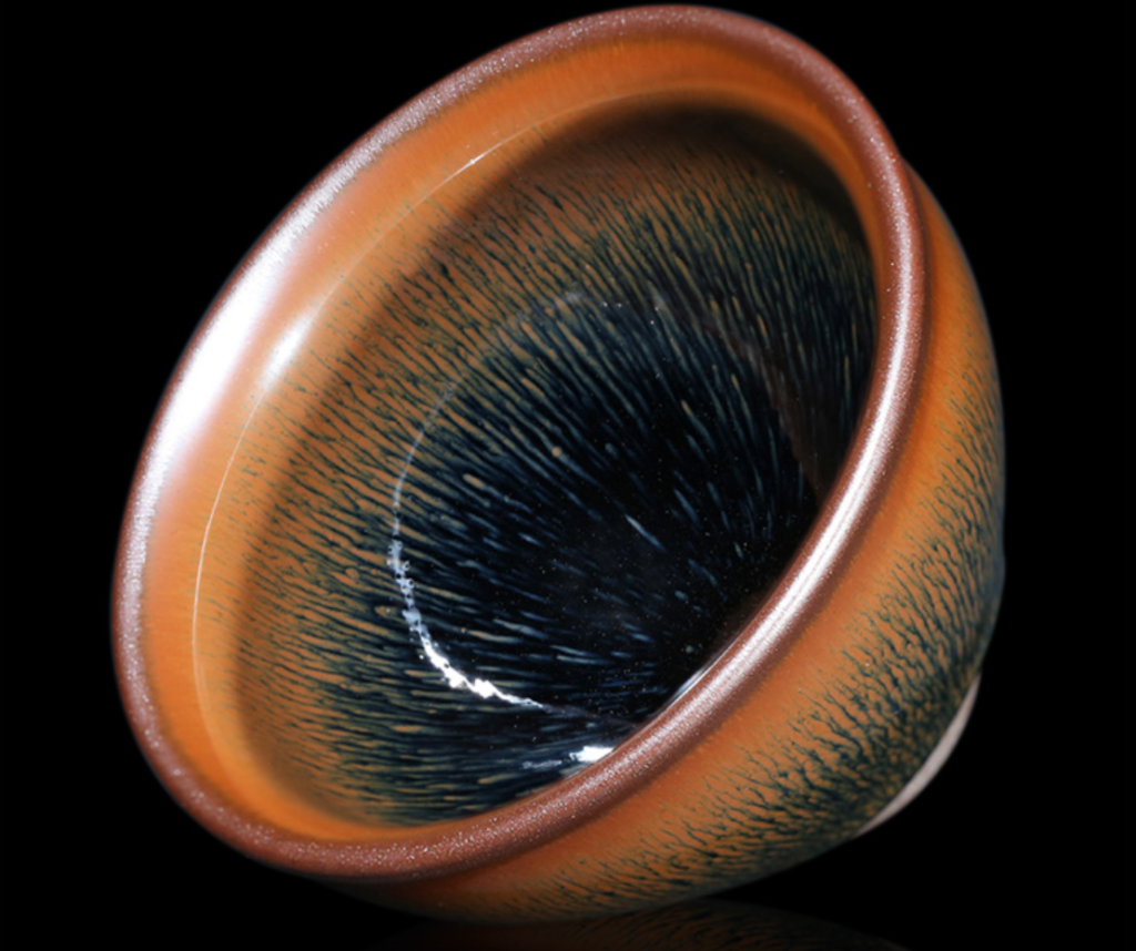 Gold Hare's Fur Jianzhan Drawstring Cup
